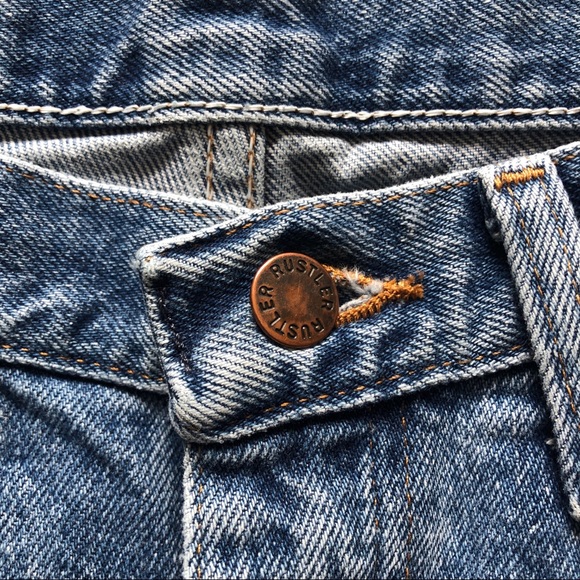 Vintage Rustler Women's Denim Jeans Straight Legs - Picture 7 of 8